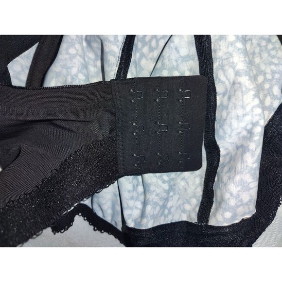 NWT Elomi  Morgan Size 32N  Underwired Plus Size Lingerie Lace Stretch Ebony - Picture 6 of 6
